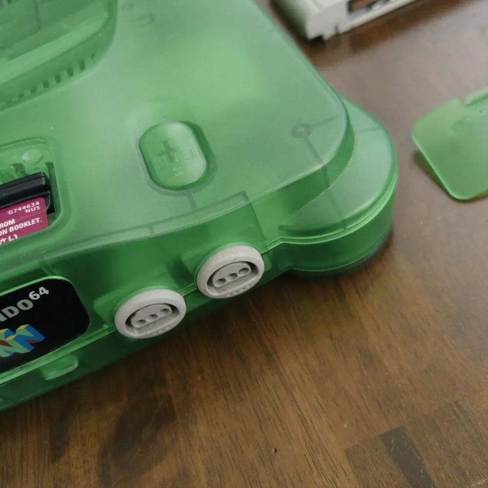 Nintendo 64 N64 Jungle Green Console, Controller, Games, Expansion Pak Cleaned